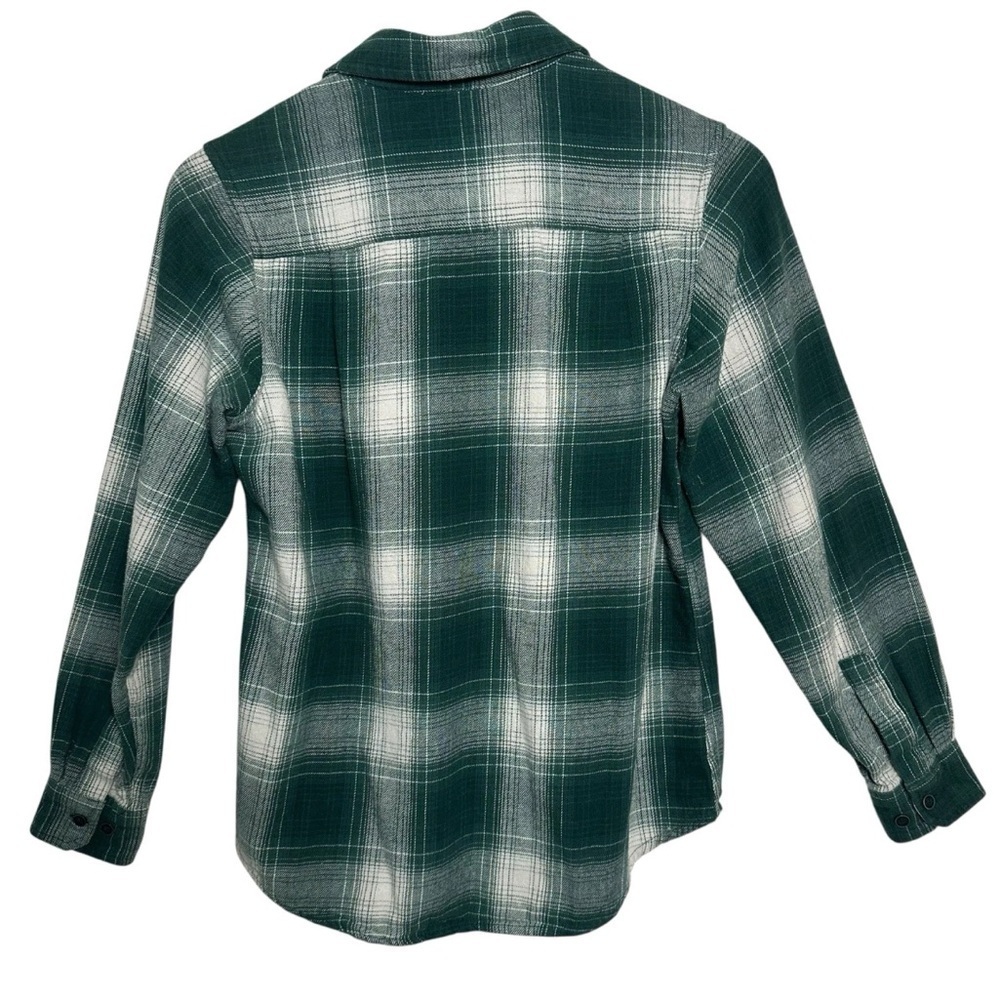 Wolverine Flannel Women's Small Long Sleeve Plaid Warm Button Up Pockets Green - Picture 2 of 11